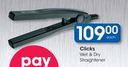 Clicks Wet & Dry Straightener