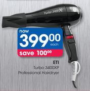 ETI Turbo 3400XP Professional Hairdryer
