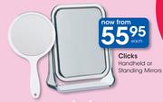 Clicks Handheld Or Standing Mirrors-Each