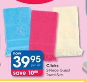 Clicks 2 Piece Guest Towel Sets-Per Set