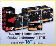 Kotex Sanitary Products-Per Pack