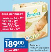 Pampers Premium Disposable Nappies Value Pack-Per Pack