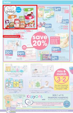 Clicks : Mid Month Savings (14 Dec 2017 - 23 Jan 2018), page 20