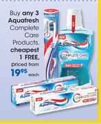 Aquafresh Complete Care Products-Each