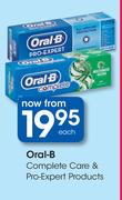 Oral-B Complete Care & Pro Expert Products-Each