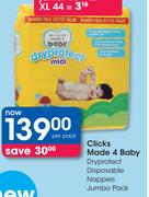 Clicks Made 4 Baby Dry Protect Disposable Nappies Jumbo Pack-Per Pack