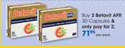 Betavit AFR 30 Capsules-Per Pack