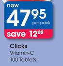 Clicks Vitamin C 100 tablets-Per Pack