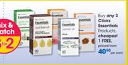 Clicks Essentials Products-Per Pack