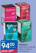 Vitaforce Mensvite Or ladyvite Adult Or Mature 60 Capsules-Per Pack