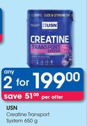 USN Creatine Transport System-2 x 650g