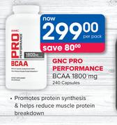 GNC Pro Performance BCAA 1800 mg 240 Capsules-Per Pack