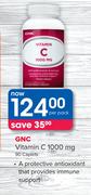 GNC Vitamin C 1000 mg 90 Caplets-Per Pack