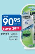 Schick Hydro 5 Sensitive Razor Kit-Per Kit