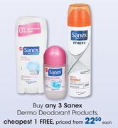 Sanex Dermo Deodorant Products-Each