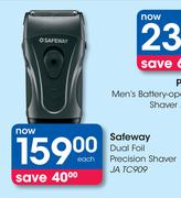 Safeway Dual Foil Precision Shaver JA TC909
