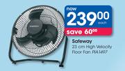 Safeway 23cm High Velocity Floor Fan PIA1497