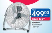 Safeway 40cm Metal Floor Fan