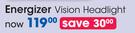 Energizer Vision Headlight-Each
