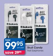 Skullcandy Rail Earphones-Per Pair