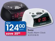 Sway Radio Alarm Clock SCR101B-TS-Each