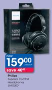 Philips Superior Comfort Headphones SHP2000-Per Pair