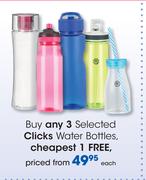 Clicks Water Bottles-Each