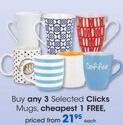 Clicks Mugs-Each