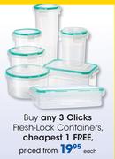 Clicks Fresh-Lock Containers-Each