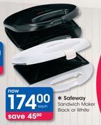 Safeway Sandwich Maker Black or White-Each