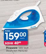 Pineware 1400 Watt Steam Iron PSI70/60-Each