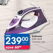 Safeway 2000 Watt Ceramic Iron