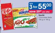 Nestle Chocolate Slabs-3 x 135gm or 150gm