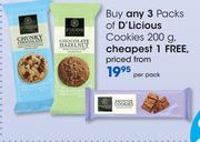  D'Licious Cookies-200gm Per Pack