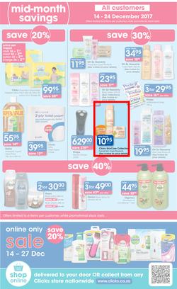 Clicks : Mid Month Savings (14 Dec 2017 - 23 Jan 2018), page 2