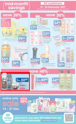 Clicks : Mid Month Savings (14 Dec 2017 - 23 Jan 2018), page 2