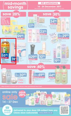 Clicks : Mid Month Savings (14 Dec 2017 - 23 Jan 2018), page 2