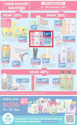 Clicks : Mid Month Savings (14 Dec 2017 - 23 Jan 2018), page 2