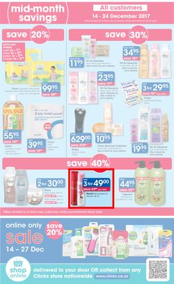 Clicks : Mid Month Savings (14 Dec 2017 - 23 Jan 2018), page 2