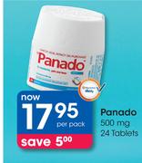 Panado 500 mg 24 Tablets-Per Pack