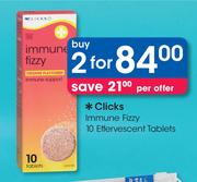 Clicks Immune Fizzy 10 Effervescent Tablets-For 2