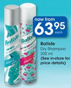Batiste Dry Shampoo-200ml Each