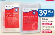 Clicks Mini Burns Kit Or Mini Cuts And Grazes Kit-Per Kit