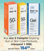Cetaphil Daylong Sun or Skin Care Products-Each