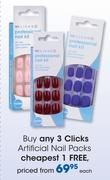 Clicks Artificial Nail Packs-Each