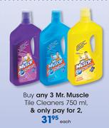 Mr. Muscle Tile Cleaners-750ml Each
