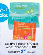 Clicks Wipes-Per Pack