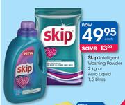 Skip Intelligent Washing Powder 2Kg Or Auto Liquid 1.5 Ltrs-Each