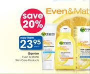 Garnier Even & Matte Skin Care Products-Each