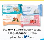 Clicks Beauty Soaps-100g Each